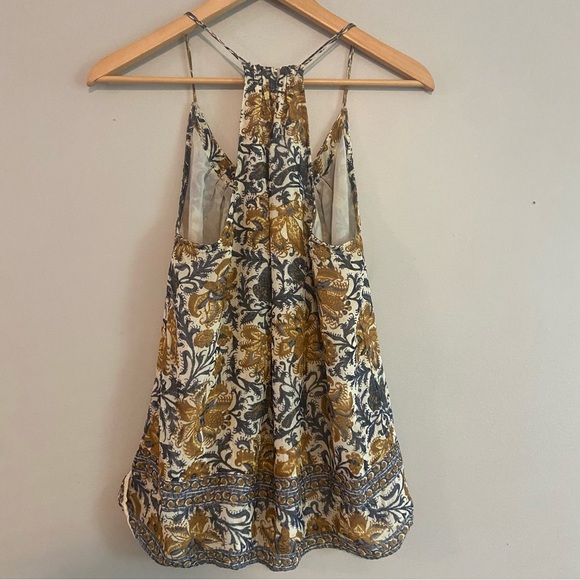 Lucky Brand Brown and Tan Smocked Camisole - Picture 6 of 6